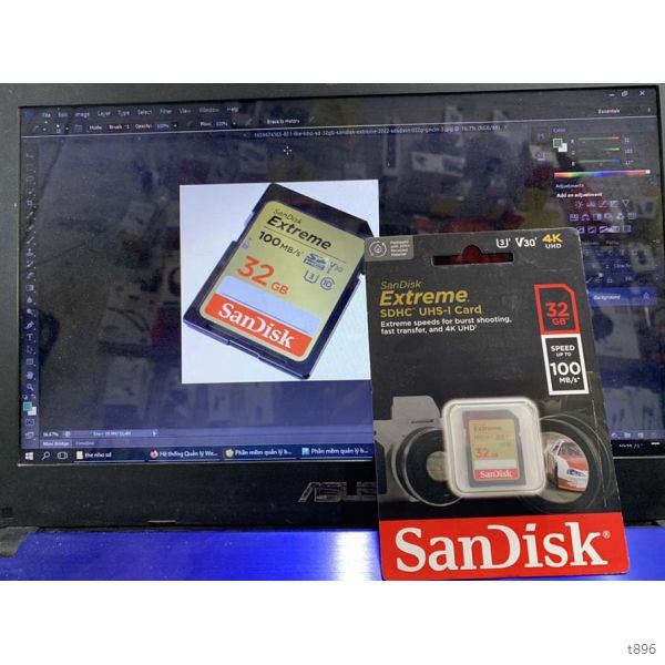 Thẻ nhớ SDHC Sandisk Extreme 32gb U3 V30 100mb/s Chính Hãng