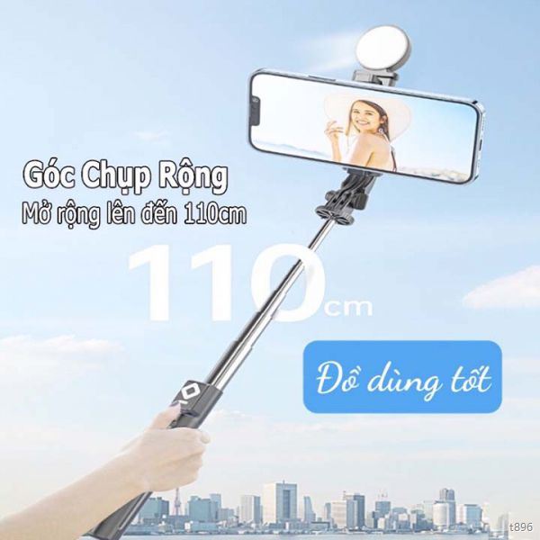 t896 Gậy chụp ảnh, Tripod B11/B11s - Tích hợp 3 chân kèm theo đèn flash mini và remote điều khiển từ xa